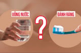 Sáng ngủ dậy nên uống nước trước hay đánh răng trước?