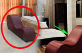 Giường ngủ khách sạn, nhà nghỉ có thêm 1 chiếc ghế cong, 90% không biết mà dùng