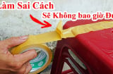 Mẹo cắt băng dính bằng 2 ngón tay, vừa nhanh vừa tiện