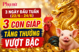 3 ngày đầu tuần (22/6-24/6), 3 con giáp tăng thưởng vượt bậc