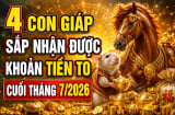 4 con giáp sắp nhận được khoản Tiền To cuối tháng 7/2026