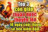 Top 3 con giáp thuận nước thuyền lên, 10 ngày cuối tháng số hên kiếm đậm