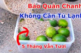 Cách bảo quản chanh để vài tháng vẫn mọng nước