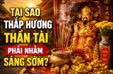 Tại sao thắp hương thần Tài phải nhằm sáng sớm?