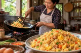 Cách rang cơm nở căng phồng, giòn ngon từng hạt