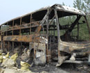 Kinh hoàng 44 người chết cháy trong xe buýt