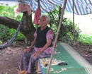Con tranh nhà cửa, mẹ già 88 tuổi ăn Tết ngoài đường