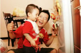 Khoảnh khắc hạnh phúc bên con của ông bố sao Việt