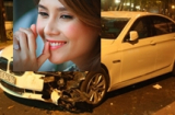 Lái xe BMW lật ngửa, siêu mẫu Hoàng Yến bị phạt 10 triệu đồng