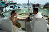 Sài Gòn rộ mốt thuê du thuyền chụp ảnh cưới, rước dâu