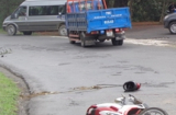Xe tải đi vào đường cấm, tông chết 1 người đi xe máy