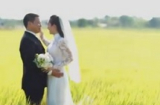 Kim Hiền khoe clip cưới lãng mạn trên đồng lúa