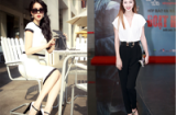 Style trẻ trung của sao Việt với hai màu đen - trắng