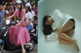 Văn Mai Hương nằm trong bồn tắm khoe chân dài, Hà Hồ chở fan đi thử xe
