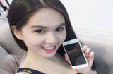 Ngắm iphone 6 mới tinh của 'Nữ hoàng nội y' Ngọc Trinh