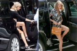 Taylor Swift cực sexy khoe chân dài miên man dạo phố với xe