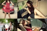 Ngắm hotgirl Emily đáng yêu, 'siêu cute' bên xế hộp