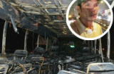 Hà Nội: Xe 45 chỗ bốc cháy, 43 học sinh “tá hỏa” thoát thân