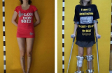 Cô gái kéo dài 18cm chân để thi người mẫu