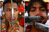 Ghê rợn lễ hội rạch lưỡi lấy máu ở Việt Nam