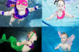 Ngắm bộ ảnh các bé ngụp lặn dưới nước cực đáng yêu