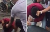 Clip: Sờ ngực phụ nữ, thanh niên bị đánh tới tấp giữa phố Hà Nội