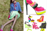Xu hướng thời trang 2015: Nổi bật với giày neon sành điệu