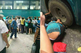 100 người hợp sức cứu bé gái bị kẹt dưới gầm xe bus