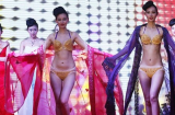 'Sốc' với màn trình diễn nội y bằng vàng của người mẫu Trung Quốc