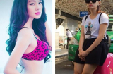 Linh Chi diện bikini khoe ba vòng gợi cảm, Minh Hằng lộ 'mặt xệ'