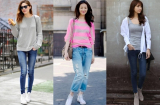 10 cách giúp set đồ quần jean và áo thun sành điệu hơn