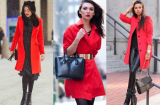 Thổi bừng sức sống mùa lạnh với áo khoác màu đỏ sành điệu