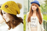 Mũ Hàn xinh lung linh cho mùa đông ấm áp