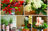 Các mẫu hoa trang trí bày bàn Giáng sinh