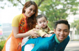 Gia đình Phan Hiển - Khánh Thi rạng rỡ chụp ảnh đón Tết