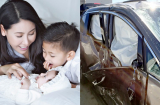 Hà Kiều Anh gặp tai nạn ô tô kinh hoàng ngay trước khi sinh