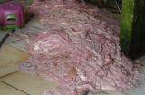 Hơn 5 tấn lòng lợn bẩn chuẩn bị vào bếp, lên bàn nhậu