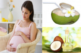Mang thai 8 tháng uống nước dừa được không?