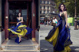 Hoa hậu Giáng My cực gợi cảm nổi bật dự Tuần lễ thời trang ở Pháp