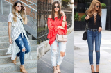 7 cách phối đồ cực chất với quần jean rách như fashionista