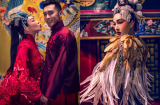 Cận cảnh trang phục cưới độc đáo của người đẹp gốc Việt và chồng trẻ kém 12 tuổi