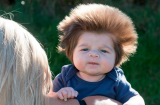 Dân mạng sửng sốt với bộ tóc siêu 'điện giật' của bé trai
