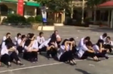 Giáo viên phạt học sinh chạy 10 vòng sân trường và ngồi giữa trời nắng