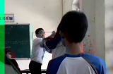 Clip: Thầy trò đánh nhau túi bụi trong lớp học gây xôn xao