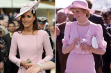Phong cách thời trang giống nhau đến ngỡ ngàng của Công nương Kate và mẹ chồng