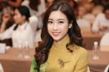 Hoa hậu Mỹ Linh đẹp ngỡ ngàng dù chỉ diện áo dài giản dị