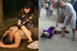 Hoảng hốt với clip Việt Hương bị 2 người đàn ông kéo xềnh xệch trên đường