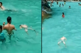 Video: Bé trai đuối nước giữa bể bơi trước hàng trăm người mà không ai nhận ra, chỉ nghĩ bé bơi giỏi