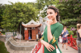 Hoa hậu Pháp diện áo dài đẹp mê hồn dạo phố Hà Nội
