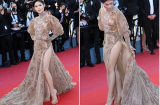 Diện váy gần 1 tỷ, Ngọc Thanh Tâm vẫn suýt 'lộ hàng' ở thảm đỏ Cannes